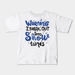 Theatre Broadway Lover Gift Kids T-Shirt